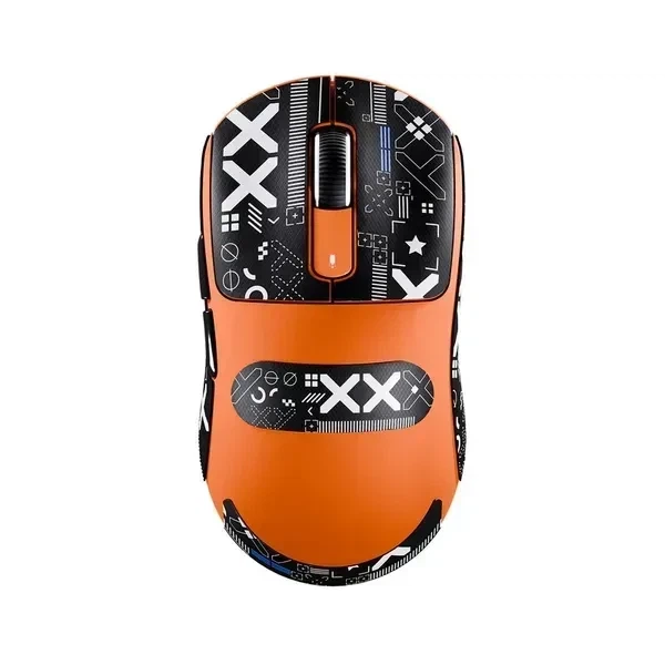 Ігрова безповідна мишка Attack shark X3 Orange, сеснсор PAW3395, (2,4\Bluetooth\USB), 26000 DPI, 1000 Ггц опитування, 49 г. вага - Фото 2 Ігрова безповідна мишка Attack shark X3 Orange, сеснсор PAW3395, (2,4\Bluetooth\USB), 26000 DPI, 1000 Ггц опитування, 49 г. вага - зображення 2