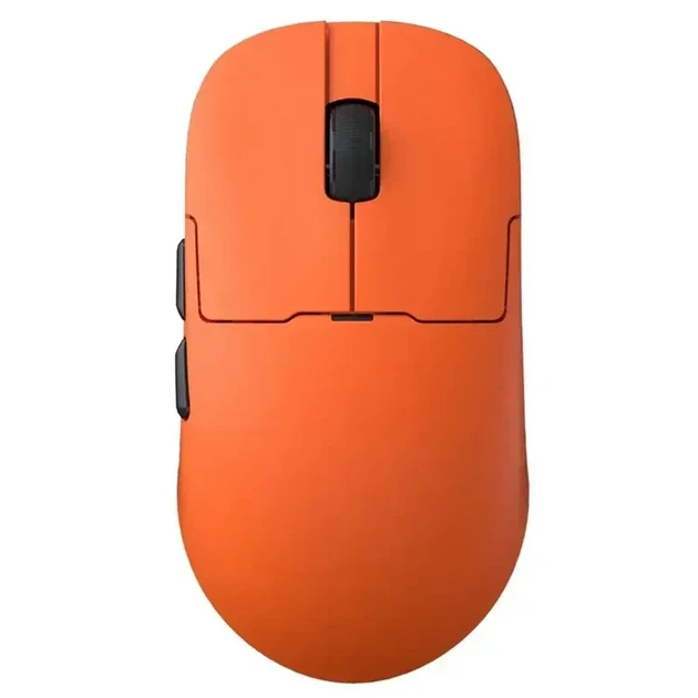 Игровая безповодная мышка Ajazz AJ159 APEX Orange + Док-станция с экраном, сесссор PAW3950, (2.4\Bluetooth\USB), 42000 DPI, 8к Ггц - изображение 2