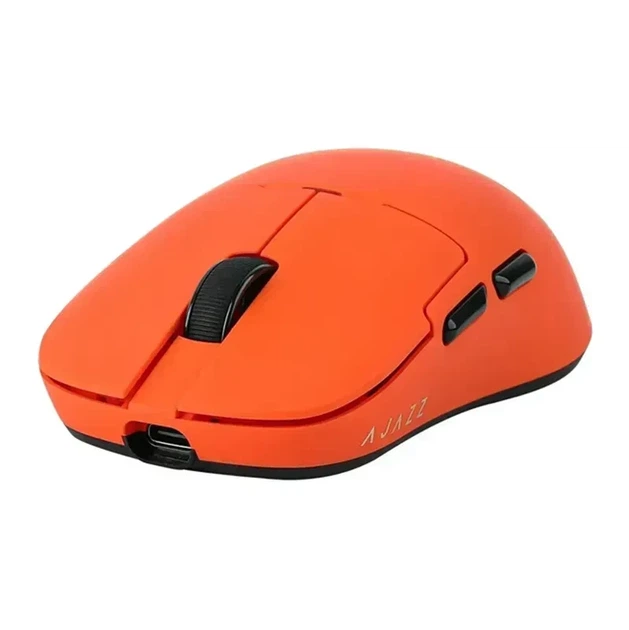 Игровая безповодная мышка Ajazz AJ159 APEX Orange + Док-станция с экраном, сесссор PAW3950, (2.4\Bluetooth\USB), 42000 DPI, 8к Ггц - изображение 4