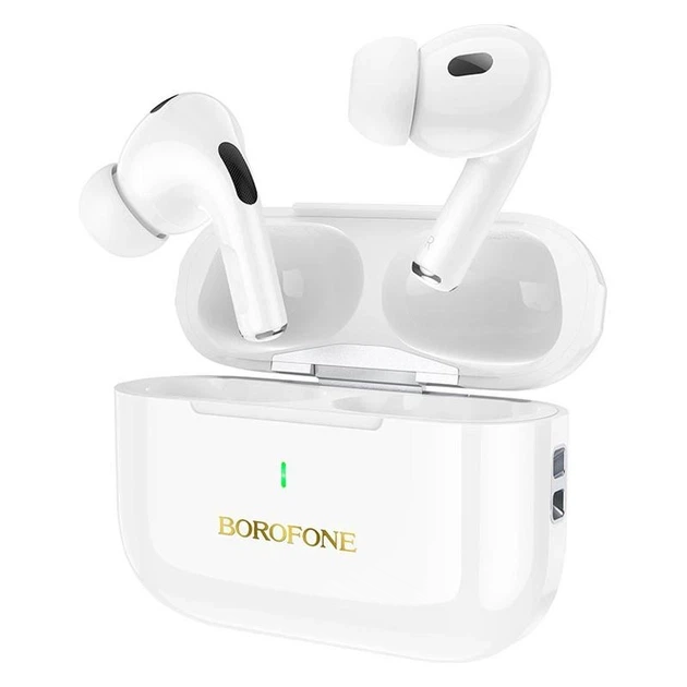 Беспроводные Bluetooth наушники Borofone BW59 Plus TWS c активным шумоподавлением ANC, до 4 часов работы White - Фото 2 Беспроводные Bluetooth наушники Borofone BW59 Plus TWS c активным шумоподавлением ANC, до 4 часов работы White - изображение 2