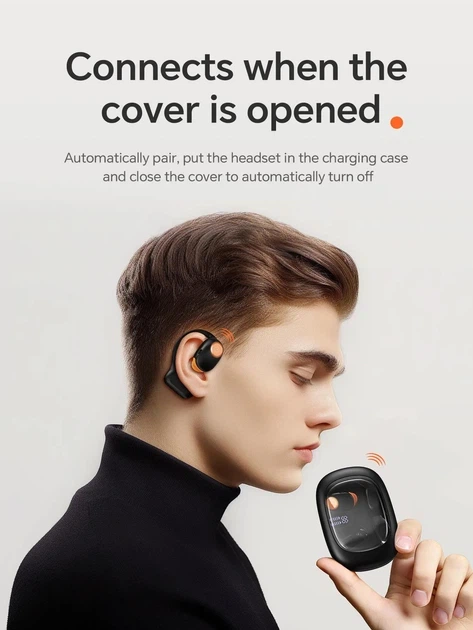 Бездротові навушники Bluetooth HOCO EA1 TWS, до 10 годин роботи Black - зображення 11