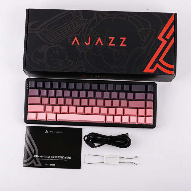 Магнитная клавиатура Ajazz AK680 Max Blackberry Gradient, 65