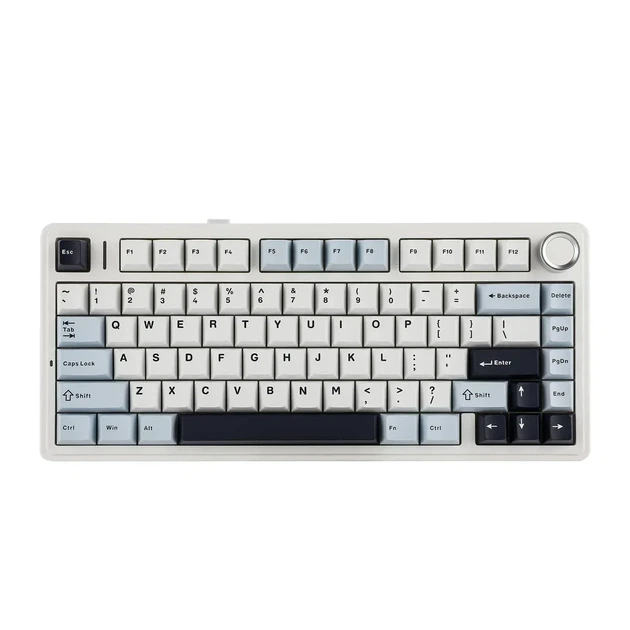 Бездротова механічна клавіатура AULA F75 Wireless Blue, LEOBOG Reaper Switch, розмір 75%, RGB підсвічування (2.4G/Bluetooth/USB) - Фото 3 Бездротова механічна клавіатура AULA F75 Wireless Blue, LEOBOG Reaper Switch, розмір 75%, RGB підсвічування (2.4G/Bluetooth/USB) - зображення 3