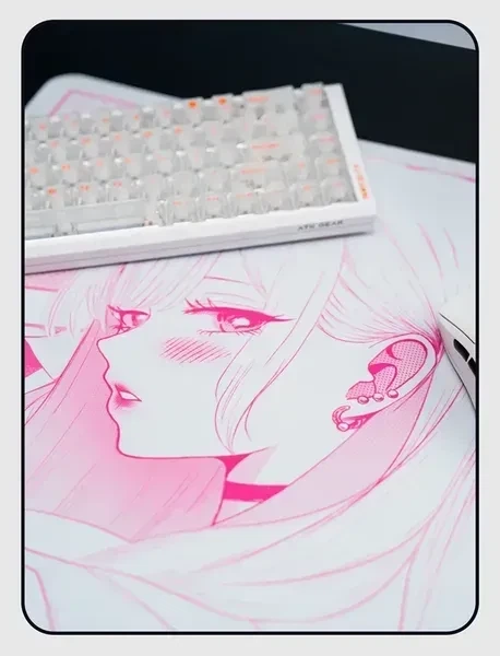 Килимок для миші ATK Anime – Reverie Pink з покриттям Control розміру 490 × 420 мм, 4 мм товщина, XSoft підкладка, з поліуретану - Фото 3 Килимок для миші ATK Anime – Reverie Pink з покриттям Control розміру 490 × 420 мм, 4 мм товщина, XSoft підкладка, з поліуретану - зображення 3