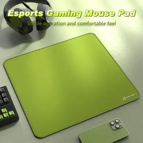 Игровой коврик ATTACK SHARK CM02 eSport Green 450×400×4 мм, водостойкий, микрошов, текстурированная поверхность - Фото 7 Игровой коврик ATTACK SHARK CM02 eSport Green 450×400×4 мм, водостойкий, микрошов, текстурированная поверхность - изображение 7