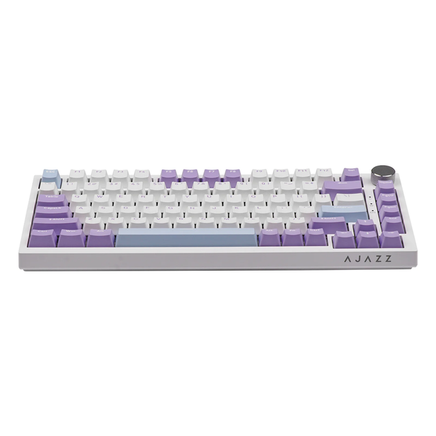 Механическая клавиатура Ajazz AK820 White Purple, Epomaker Moon Switch, размера 75%, RGB подсветки, PBT кейкапы - изображение 8