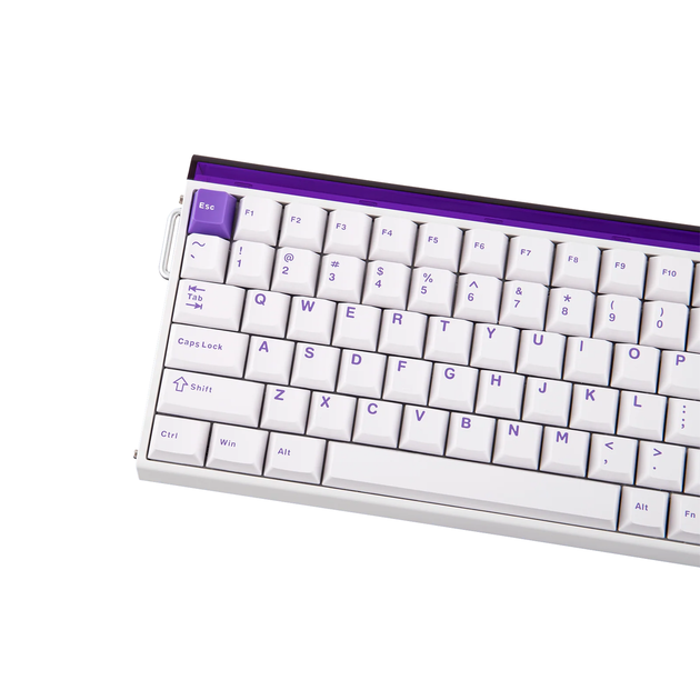 Магнітна клавіатура AULA HERO 84 HE White Purple, розмір 75%, Hall Effect, Rapid Trigger, 8000 Гц опитування, RGB підсвічування - Фото 7 Магнітна клавіатура AULA HERO 84 HE White Purple, розмір 75%, Hall Effect, Rapid Trigger, 8000 Гц опитування, RGB підсвічування - зображення 7