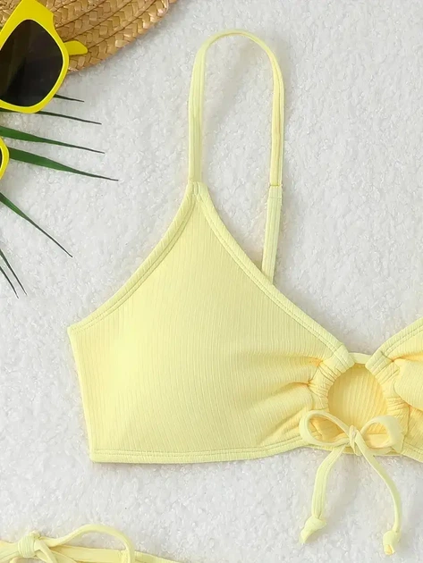 Купальник жіночий бікіні розмір М (Yellow) - зображення 3