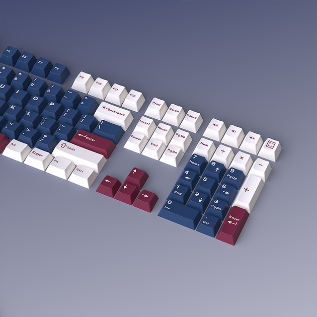Кейкапи для механічних магнітних клавіатур MECH ATTACK Reverse Cherry PBT Doubleshot Cherry профіль 126 клавіш - зображення 7