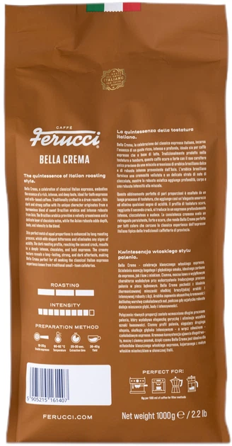 Кава в зернах Ferucci Bella Crema Espresso 1 кг (5905215161407) - зображення 2
