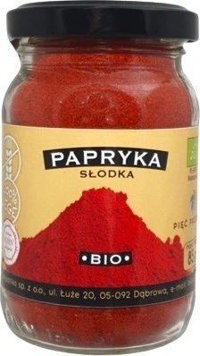 Солодка паприка Pięć Przemian Bio Мелена 85 г (5902837811895) - Фото 1 Солодка паприка Pięć Przemian Bio Мелена 85 г (5902837811895) - зображення 1