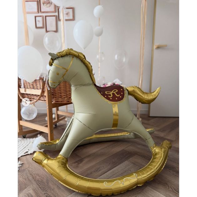 Фольгированный Шар Лошадка На Колыбельной 95x102см (40") - изображение 2