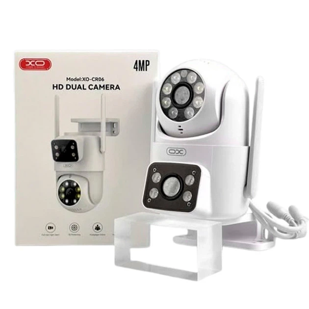 XO CR06 Star 400W Pixel двоекранна WiFi + Bluetooth камера відеонагляду з нічним баченням, датчиком руху, двостороннім аудіо та підключенням через CareCam PRO - изображение 3