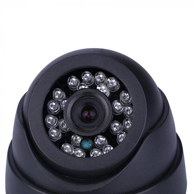 Камера відеоспостереження купольна IP 349 1.3 MP – внутрішня камера з ІЧ-підсвіткою 15 м та підключенням RJ45 - изображение 3