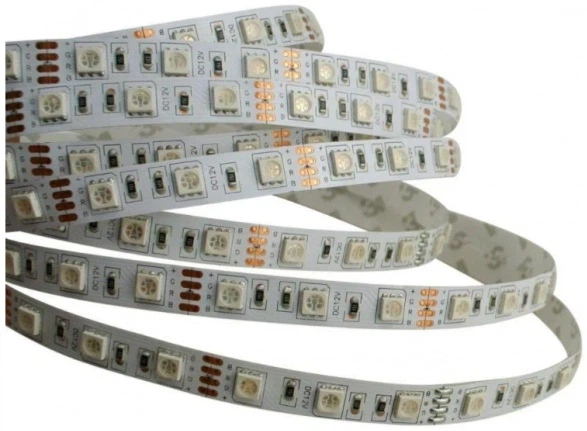 LED стрічка RGB 5м Voltronic SMD 3528 з пультом контролером блоком живлення IP65 підсвітка для кімнати кухні стелі меблів телевізора - зображення 4