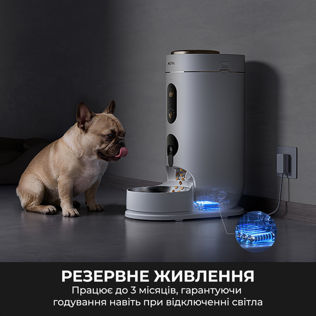 Годівниця для котів та собак автоматична Mova Nutripal 10 Ultra (PF20A) - зображення 3
