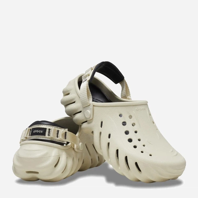 Чоловічі крокси Crocs Echo Clog 207937-2YJ (M10-W12), 43, 27,6-28,3 см Bone/Blk (2YJ) - Фото 2 Чоловічі крокси Crocs Echo Clog 207937-2YJ (M10-W12), 43, 27,6-28,3 см Bone/Blk (2YJ) - зображення 2