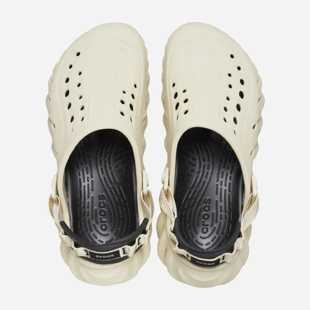 Чоловічі крокси Crocs Echo Clog 207937-2YJ (M10-W12), 43, 27,6-28,3 см Bone/Blk (2YJ) - Фото 3 Чоловічі крокси Crocs Echo Clog 207937-2YJ (M10-W12), 43, 27,6-28,3 см Bone/Blk (2YJ) - зображення 3