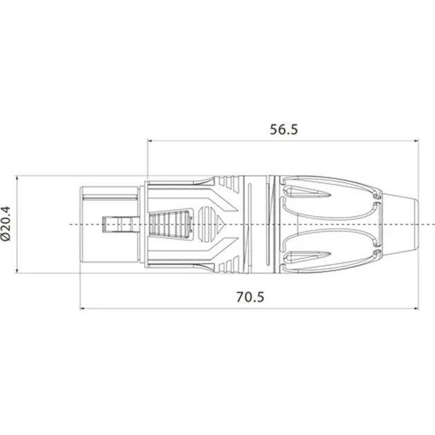 Разъем Roxtone RX5F-NT XLR female (мама) - изображение 2