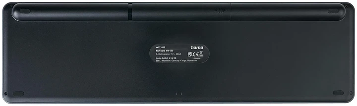 Клавіатура бездротова Hama Multi-Device WK-550 Wireless/Bluetooth Black (U8173063) - зображення 7