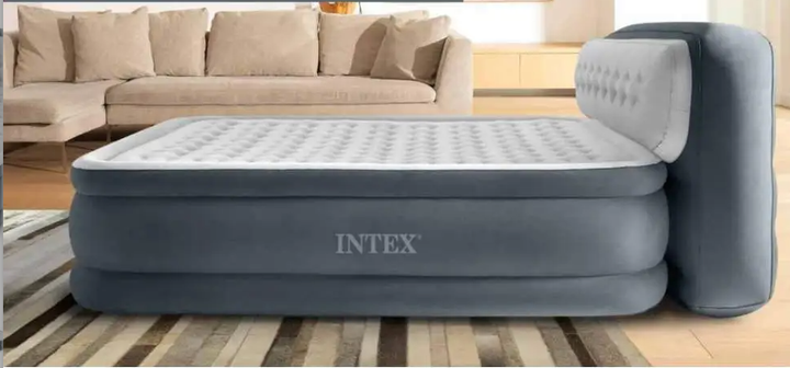 Надувная кровать Intex 64448 двуспальная (152 х 236 х 86 см) встроенный электронасос - изображение 8