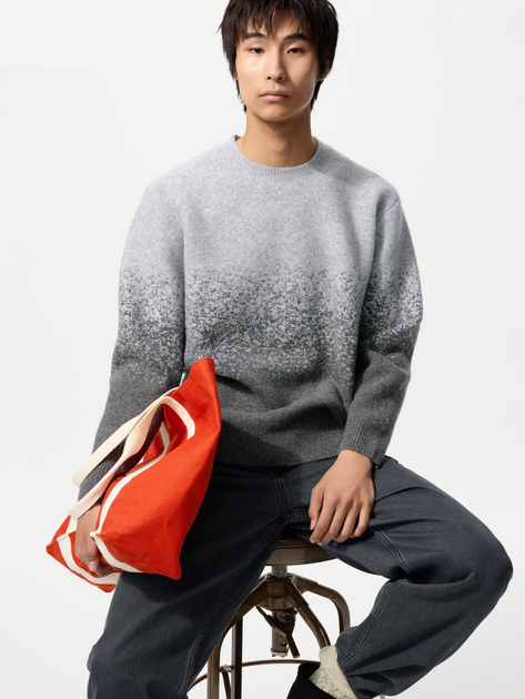 Джемпер Uniqlo розмір XXL світло сірий (04) (479840) - Фото 1 Джемпер Uniqlo розмір XXL світло сірий (04) (479840) - изображение 1