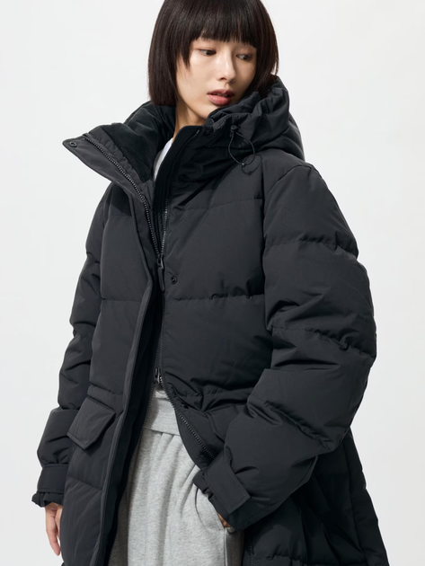 Пуховик Uniqlo розмір L чорний (481014) - Фото 2 Пуховик Uniqlo розмір L чорний (481014) - зображення 2