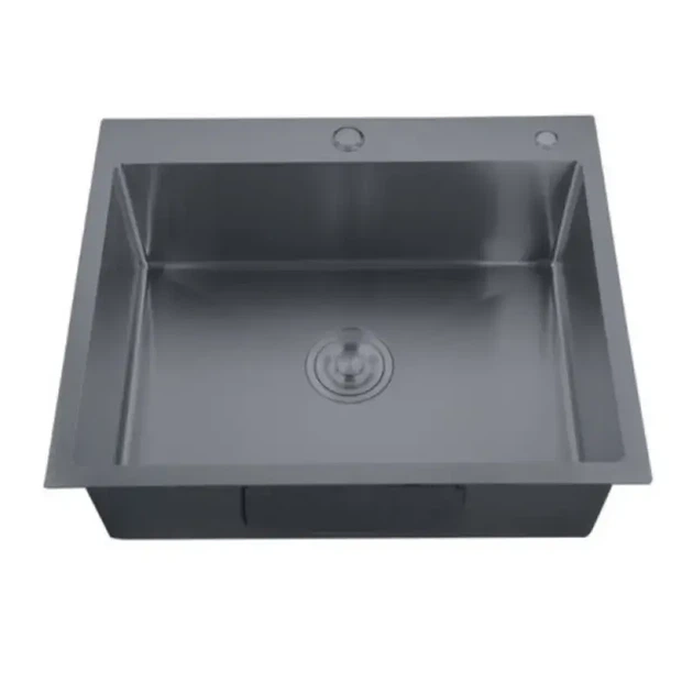 Мийка Zerix ZH5050-215 Nano-Black (3.0/0.8) з нержавіючої сталі (MX1582) (00149321) - Фото 1 Мийка Zerix ZH5050-215 Nano-Black (3.0/0.8) з нержавіючої сталі (MX1582) (00149321) - зображення 1