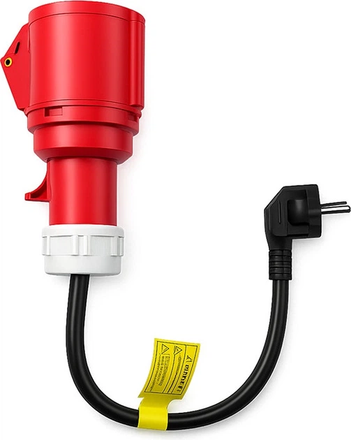 Adapter do samochodu elektrycznego Qoltec Power Adapter | CEE 16A 5P 400V socket to SCHUKO 230V | max 16A | 3.5 kW (5901878527246) - Zdjęcie 2 Adapter do samochodu elektrycznego Qoltec Power Adapter | CEE 16A 5P 400V socket to SCHUKO 230V | max 16A | 3.5 kW (5901878527246) - obraz 2