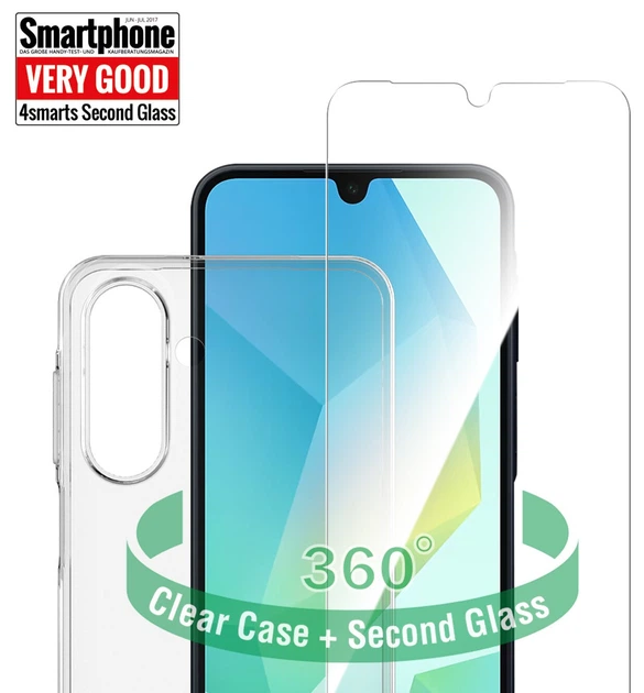 Zestaw ochrony 4smarts 360° Protection Set do Samsung Galaxy A17 5G Transparent (4252011913039) - obraz 2