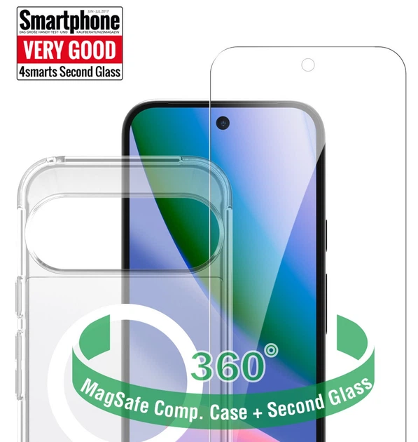 Набір для захисту 4smarts 360° Protection Set для Google Pixel 10 Pro Qi2 Transparent (4252011913022) - зображення 2