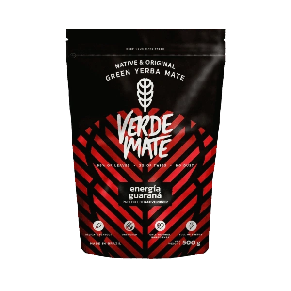 Набор 2 шт. чай мате Verde Mate Green Energia Guarana 500 г, бразильский мате с гуараной и ягодами годжи - изображение 2