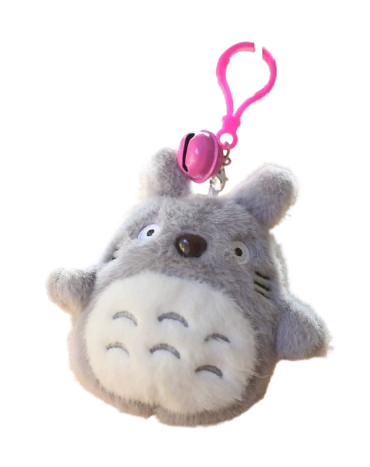 Мягкая игрушка-брелок My Neighbor Totoro Тоторо 10 см с розовым карабином (83E65176EEB1) - Фото 1 Мягкая игрушка-брелок My Neighbor Totoro Тоторо 10 см с розовым карабином (83E65176EEB1) - изображение 1