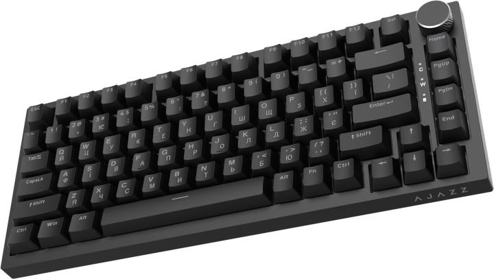 Клавиатура проводная Ajazz AK820 Red Switch USB-C Black (AK820-R-B) - Фото 4 Клавиатура проводная Ajazz AK820 Red Switch USB-C Black (AK820-R-B) - изображение 4