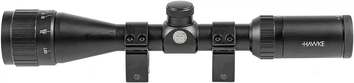 Оптический прицел Hawke Fast Mount 3-9x40 AO сетка Mil Dot. Кольца на Weaver - изображение 5