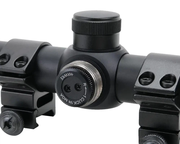 Оптический прицел Hawke Fast Mount 3-9x40 AO сетка Mil Dot. Кольца на Weaver - изображение 7