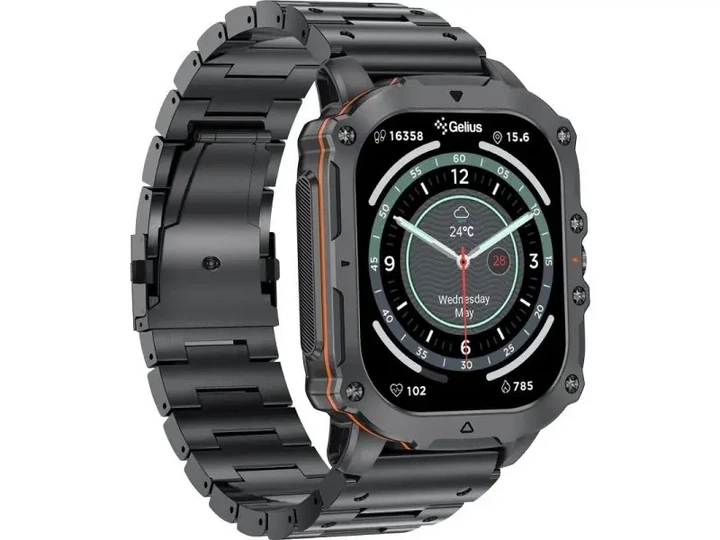 Смарт-часи Gelius Pro GP-SW016 (Tactical Heavy) Black Chrome - Фото 3 Смарт-часи Gelius Pro GP-SW016 (Tactical Heavy) Black Chrome - зображення 3