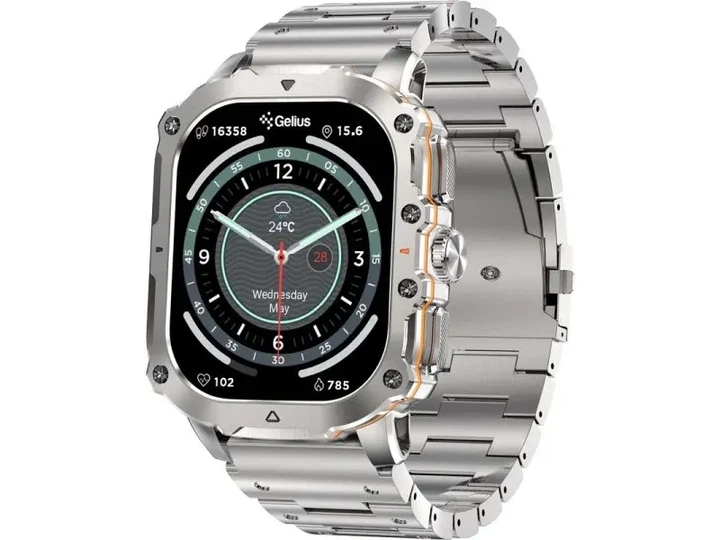 Смарт-годинник Gelius Pro GP-SW016 (Tactical Heavy) Silver Titan - изображение 7