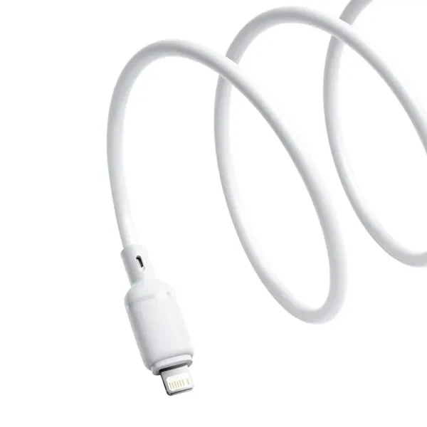 Кабель Baseus Silky Series Cable USB to Lightning 2.4A 1m P10377702213-00 White - зображення 3
