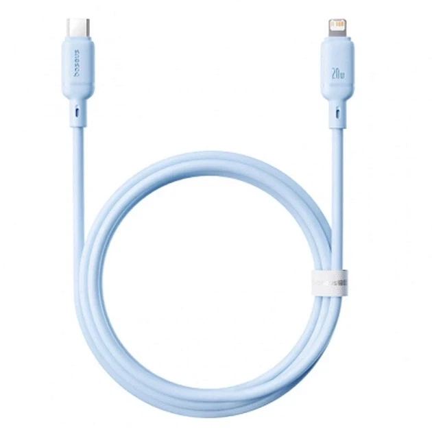 Кабель Baseus Silky Series Cable Type-C to Lightning 20W 1m P10377700313-00 Blue - изображение 3
