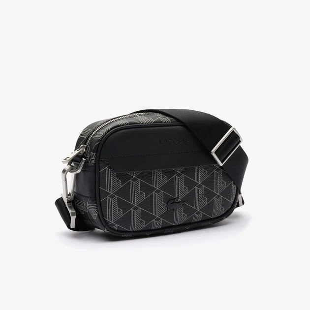 Чоловіча сумка через плече з логотипом LACOSTE Crossbody NH3650LX.H45 Чорний - зображення 6