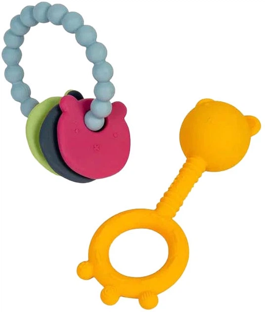 Grzechotka z gryzakiem Bigjigs grzechotka i gryzak 2 w 1 w kształcie misia 3000005 (691621850176) - obraz 2