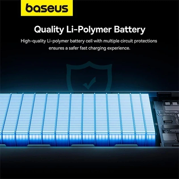 Павербанк Baseus Star-Lord Digital Display 30000mAh 22.5W з технологією QC3.0+PD3.0 2USB+Type-C + Кабель USB to Type-C (PPXJ080101) Black - изображение 10