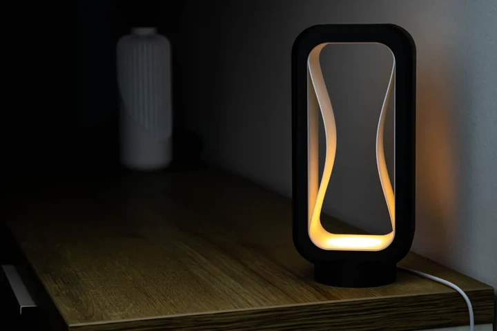 Декоративный LED светильник 3D, современная лампа 21.5 см, ночник для комнаты, дизайнерская лампа USB - изображение 4