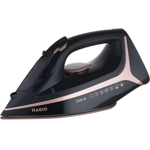 Праска Magio МG-131, Black, 2400W, підошва кераміка, резервуар для води 300мл, паровий удар 120г/хв, функція самоочищення від накипу, антикапля - Фото 1 Праска Magio МG-131, Black, 2400W, підошва кераміка, резервуар для води 300мл, паровий удар 120г/хв, функція самоочищення від накипу, антикапля - изображение 1