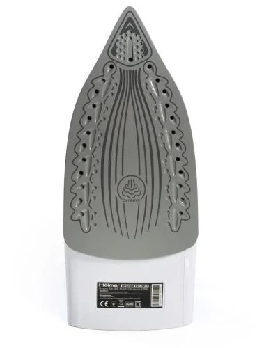 Праска Holmer HIC-2425, White/Blue, 2400W, кераміка, паровий удар 120 г/хв, постійна подача пари 30 г/хв, ємність для води 250 мл, вертикальне відпарювання - Фото 5 Праска Holmer HIC-2425, White/Blue, 2400W, кераміка, паровий удар 120 г/хв, постійна подача пари 30 г/хв, ємність для води 250 мл, вертикальне відпарювання - зображення 5