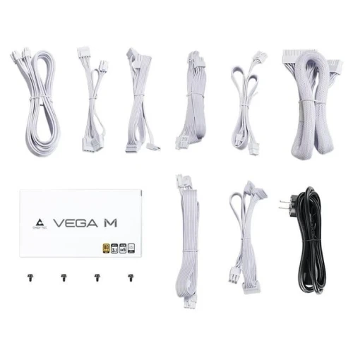 Блок живлення 850 Вт, Chieftec VEGA M, White, модульний, 80+ Gold, 135 мм FDB, 3xMolex / 6xSATA / 1x16-pin / 4x6+2-pin / 2x4+4-pin / 1x20+4-pin, захист AFC/OPP/OTP/OVP/SCP/SIP/UVP/OCP, ATX 12V 3.1 (PPG-850-CW) - Фото 6 Блок живлення 850 Вт, Chieftec VEGA M, White, модульний, 80+ Gold, 135 мм FDB, 3xMolex / 6xSATA / 1x16-pin / 4x6+2-pin / 2x4+4-pin / 1x20+4-pin, захист AFC/OPP/OTP/OVP/SCP/SIP/UVP/OCP, ATX 12V 3.1 (PPG-850-CW) - изображение 6