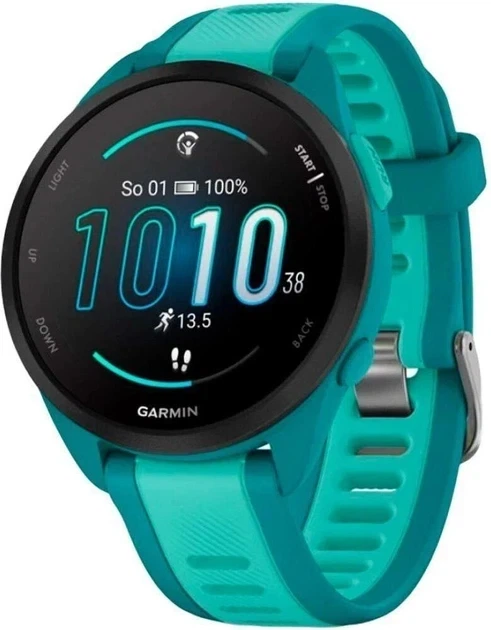 Смарт-годинник Garmin Forerunner 165 Music Бірюзовий/Aqua (010-02863-32/B2) - Фото 1 Смарт-годинник Garmin Forerunner 165 Music Бірюзовий/Aqua (010-02863-32/B2) - зображення 1