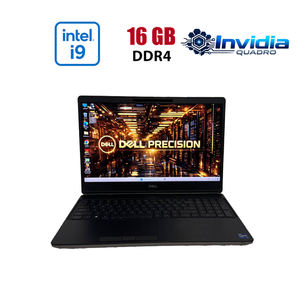 Мобильная рабочая станция Dell Precision 7560 / 15.6" (1920x1080) IPS / Intel Core i9-11950H (8 (16) ядер по 2.6 - 5.0 GHz) / 16 GB DDR4 / 512 GB SSD / nVidia RTX A4000, 8 GB GDDR6, 256-bit / WebCam б/у - Фото 1 Мобильная рабочая станция Dell Precision 7560 / 15.6" (1920x1080) IPS / Intel Core i9-11950H (8 (16) ядер по 2.6 - 5.0 GHz) / 16 GB DDR4 / 512 GB SSD / nVidia RTX A4000, 8 GB GDDR6, 256-bit / WebCam б/у - изображение 1