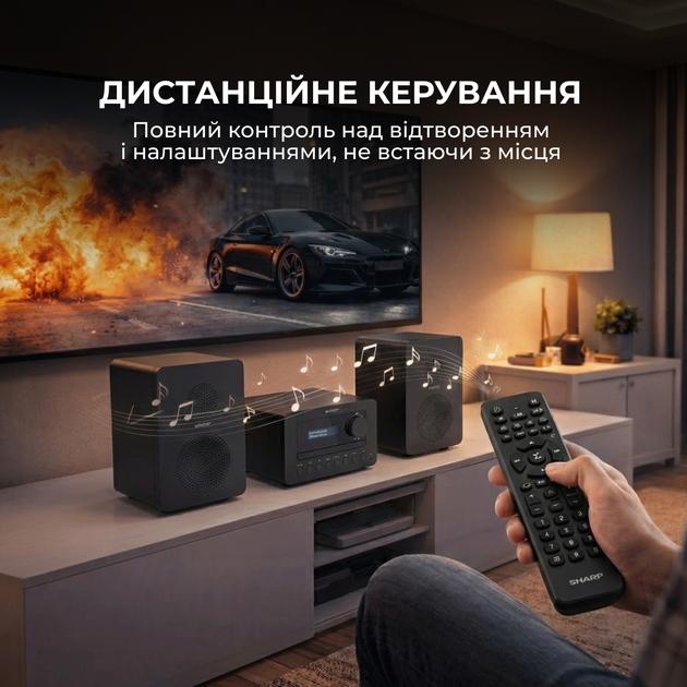 Музичний центр Sharp XL-B520D(BK) Black - зображення 6